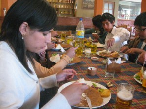 Typical Andean food.