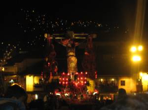 Annual procession of Señor de los Temblores