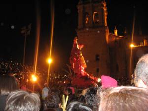 Señor de los Temblores by the Cusco Cathedral