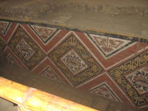 Moche paintings inside the Huaca de la Luna