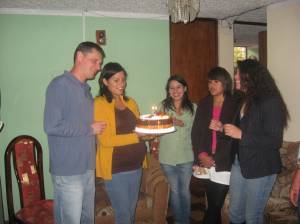 Viejo getting ready to blow out the candle