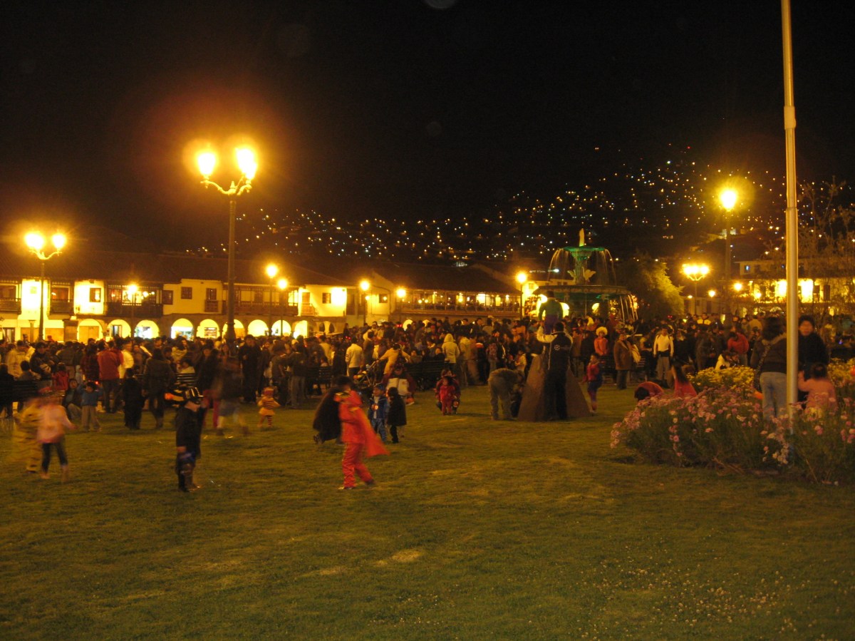 Plaza de Armas Cusco on Halloween