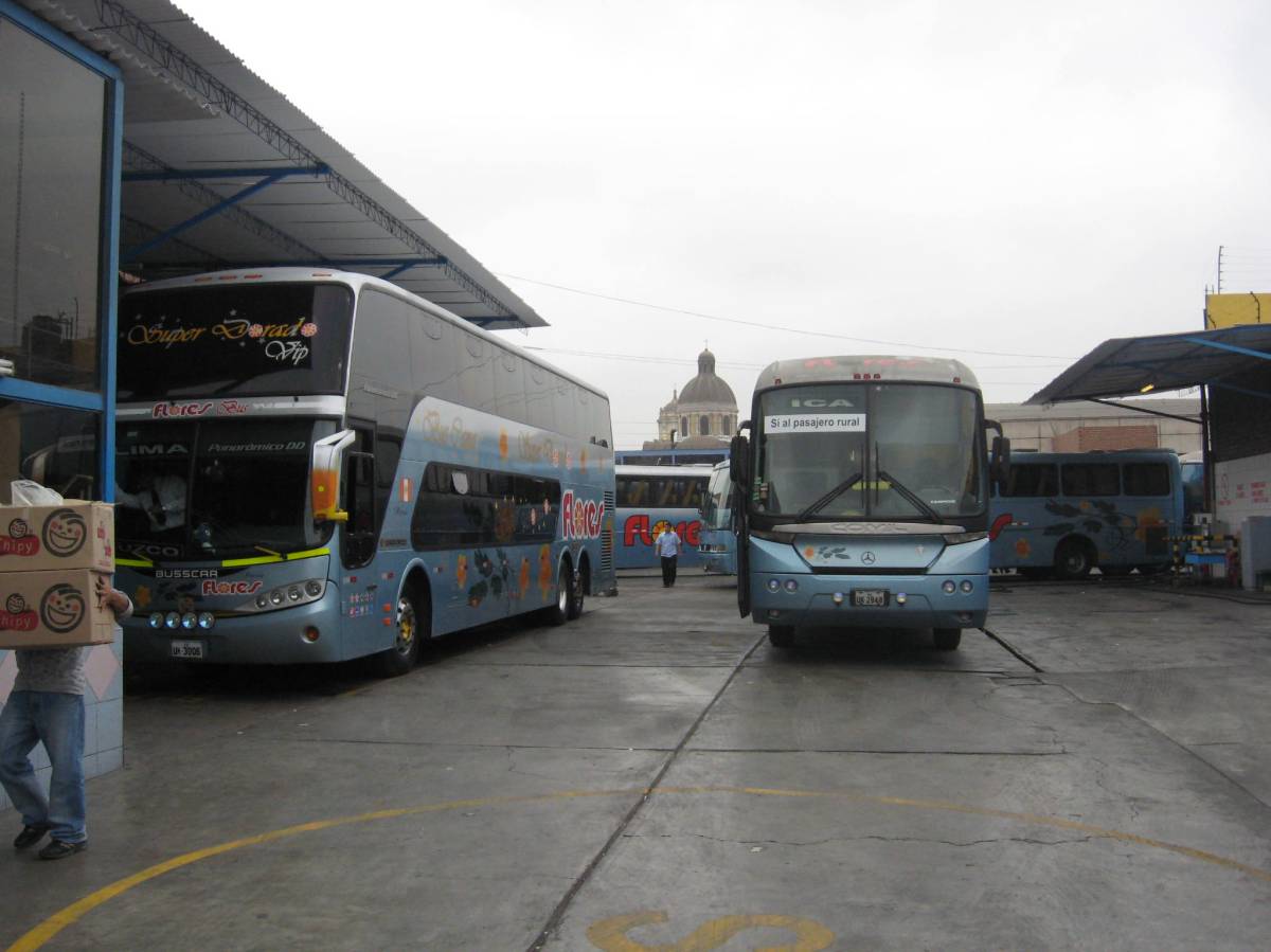 Flores bus terminal in Lima