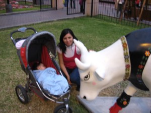 Parque Kennedy in Miraflores, Peru Parque Kennedy in Miraflores, Peru