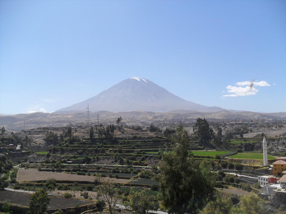 misti volcano arequipa peru