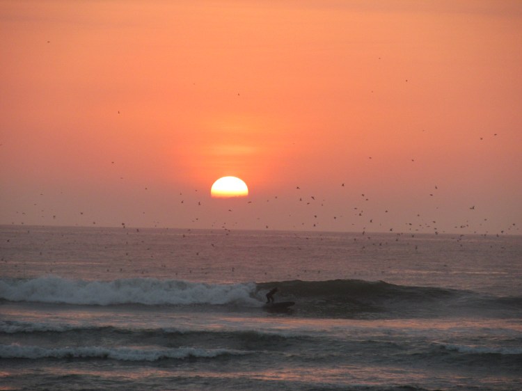sunset in Huanchaco Peru